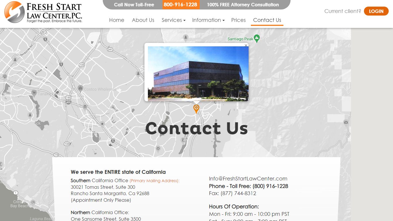 Contact Us - Fresh Start Law Center